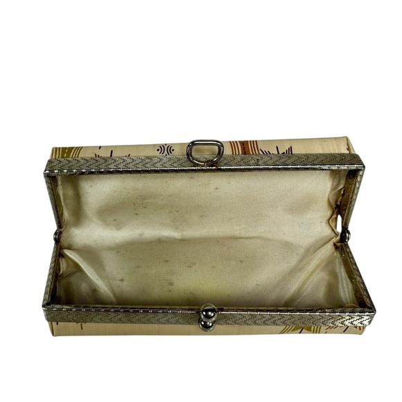 Vtg 1960’s Cat Eye Glass Case Only Retro Mid Century Gold Kiss Latch. - Picture 7 of 11